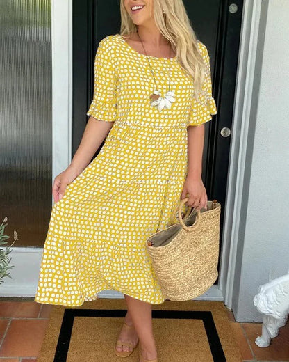 Clara | Breezy Tiered Midi Dress