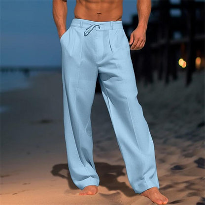 Andrei - Plain Linen Trousers