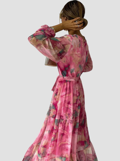 Arianna | Vibrant Pink Elegance Dress