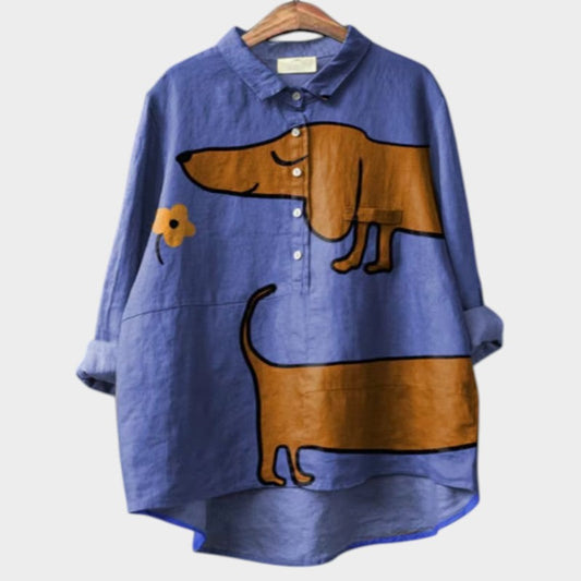 Asta – Flattering Furry Friend Blouse