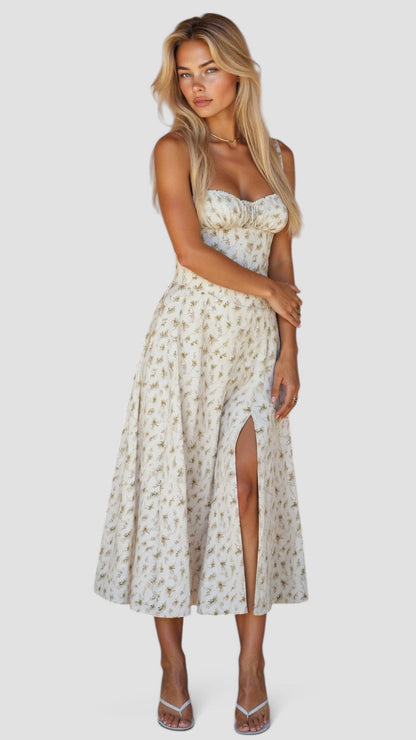 Cianna | Soft Beige Summer Dress