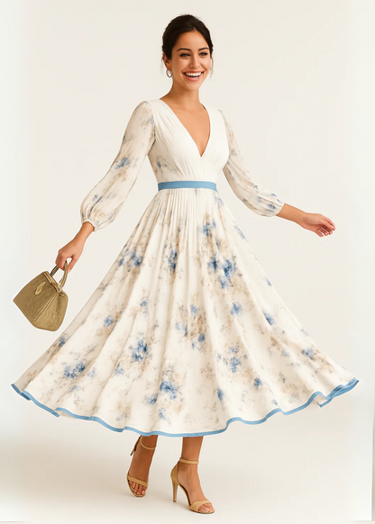 Charmaine | Elegant Pleated Dress